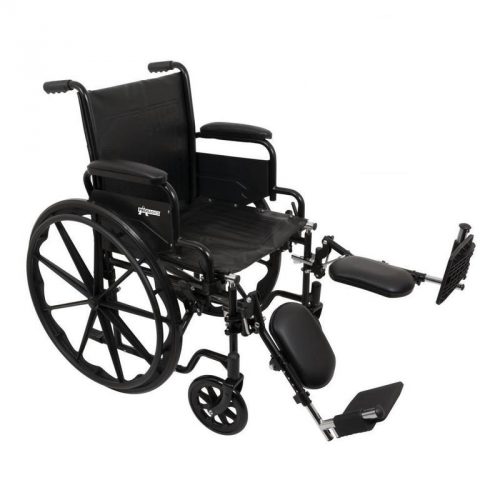 Manual Wheelchair With Elevated Leg Support